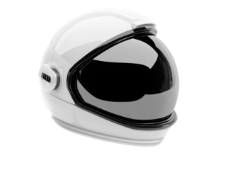 Reflective visor space helmet designed for futuristic astronaut missions with advanced technology