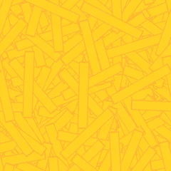 Crédence en verre imprimé Cartoon food seamless french fries pattern for wrapping paper and fabrics and linens and kids clothes print