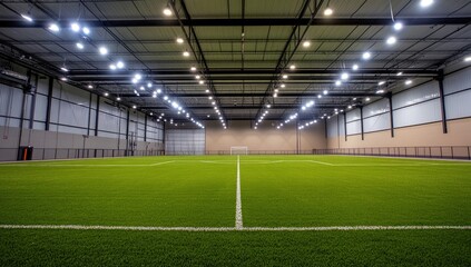 Indoor soccer field with bright lighting and artificial turf (1)