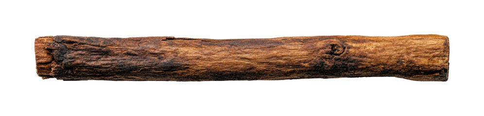 Fototapeta premium Rustic wooden log isolated, cut out