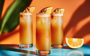 Refreshing Orange Cocktails Summer Drinks Iced Beverage