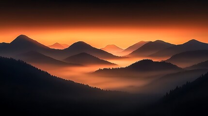 Majestic Mountain Sunrise Landscape