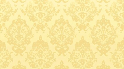 Elegant Gold Damask Wallpaper Pattern