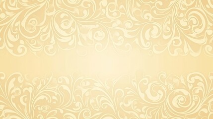 Fototapeta premium Elegant Cream Floral Background Design