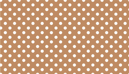 braun polka dot pattern - seamless vector 