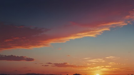 Fototapeta premium A peaceful sunset gradient with soft color transitions
