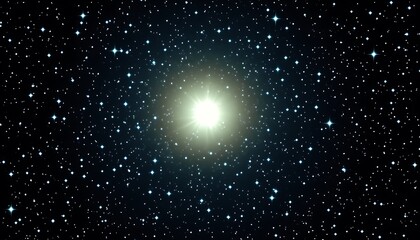 Fototapeta premium Stellar Luminary in Cosmic Depths.