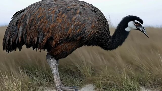 Dodo Bird in Grassland Habitat