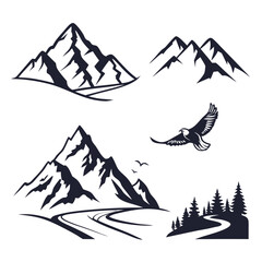 vector illustration of mountains