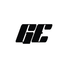GE monogram logo design letter text name symbol monochrome logotype alphabet character simple logo