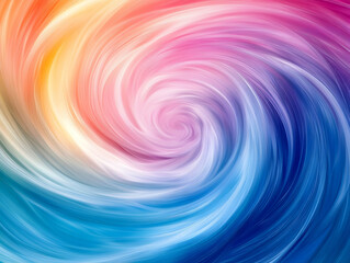 Obraz premium Abstract swirling rainbow colors, vibrant vortex.