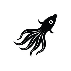 silhouette of a fish vector illustration