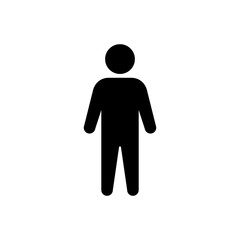 male human icon male in silhouette style