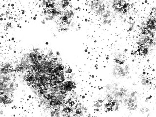 Ink paint spots white and black illustration abstract background 