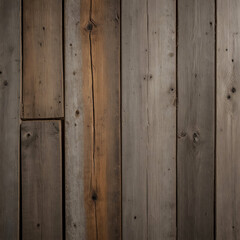 Obraz premium a reclaimed barn wood texture with rough, weathered surfaces, visible nail holes, and faded gray tones, capturing the aged charm and rustic character of the wood