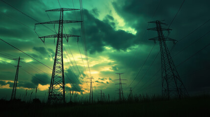 Sustainable Energy Procurement with Green Electricity Towers and Renewable Power Transmission Infrastructure