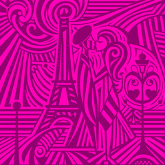 Popular editable duo tone colored stylized vector drawing illustration for all artistic projects
