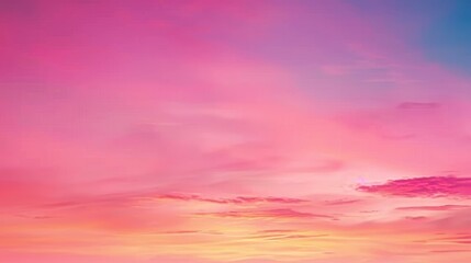 Obraz premium Witness the enchanting hues of sunset as they merge in a stunning twilight sky, bringing peace to the end of the day.