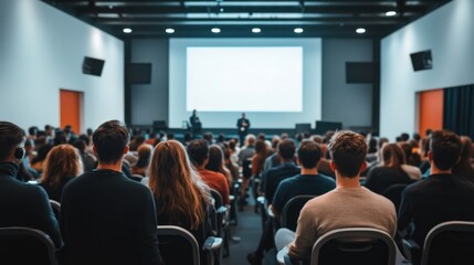 Large Audience at a Conference Presentation