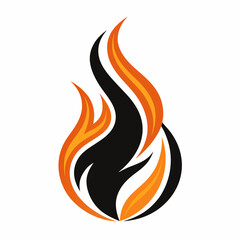 vector illustration of a fire