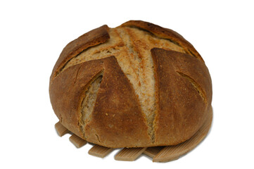 Artisan bread fresh from the oven, showcasing a rustic crust perfect for sharing at any mealtime or gathering with loved ones