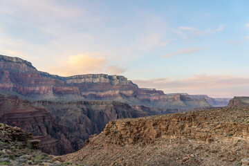 Sunrise on the Clear Creek Trail in the Grand Canyon National Park Arizona
