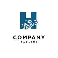 Letter H Wrist Surgery Logo Icon