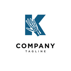 Letter K Wrist Surgery Logo Icon