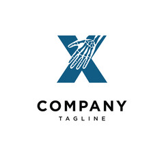 Obraz premium Letter X Wrist Surgery Logo Icon