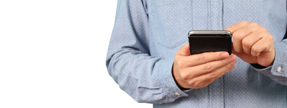 Engaging smartphone interaction modern workspace visual content indoor environment close-up view mobile technology concept