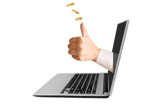 Digital business success online work environment conceptual image modern technology positive vibes virtual growth strategy