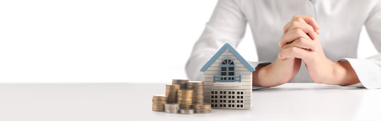 Investment strategies for real estate analyzing finances business environment indoor viewpoint...