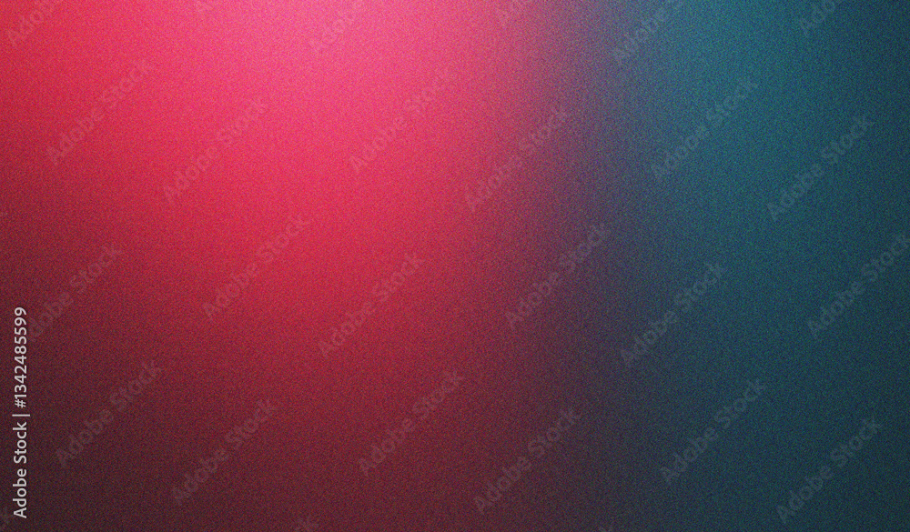 Wall mural red teal noise effect gradient texture grainy background
