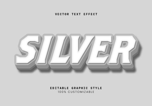White Grey Bold Serif Embossed Classic Text Effect
