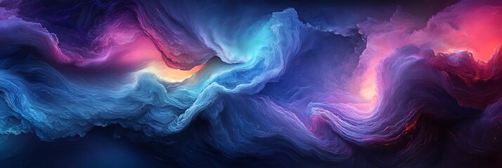 Fototapeta premium Colorful Abstract Clouds Swirling with Dreamy Light and Artistic Texture