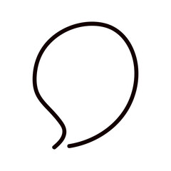 シンプルなフキダシ