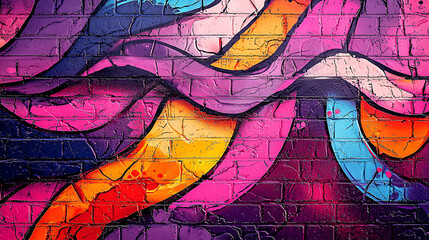 Colorful Urban Street Art: Bold, Bright Graffiti Mural Paintings