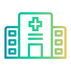 Obraz premium hospital Line Gradient Icon