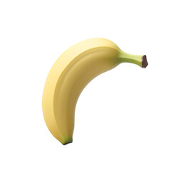 Ripe yellow bananas perfect for a healthy snack or breakfast 3d banana