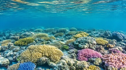 Fototapeta premium Vibrant Coral Reef Underwater.