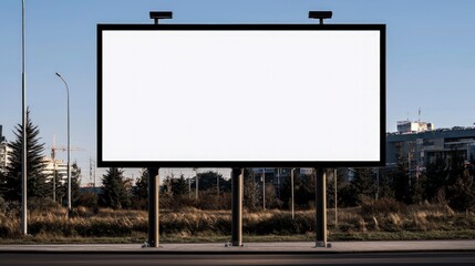 Blank Billboard Mockup  Outdoor Advertising  Cityscape  Urban  Copy Space