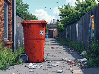 Obraz premium house environment mess up