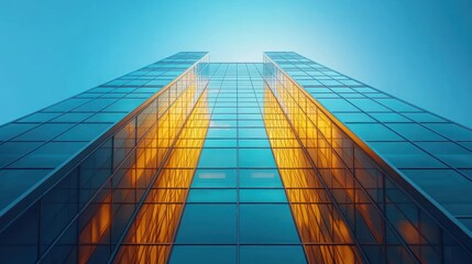 Golden Hour Skyscraper: A Modern Architectural Marvel