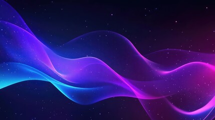 Abstract Purple And Blue Glowing Wave Backgrounds For Modern Design Ideas For Technology Purposes In Digital Art Projects Featuring Fluid Movement And Vibrant Color Combinations Using Smooth Curves