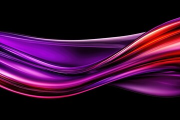 Abstract blue and purple liquid wavy shapes futuristic banner. Glowing retro waves background