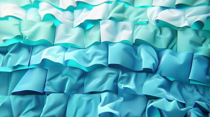 Obraz premium Abstract Teal Fabric Texture