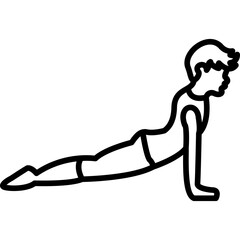 Upward-Facing Dog Icon