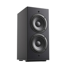 Obraz premium Modern Black Wireless Bass Speaker: Powerful Sound System with Hi-Fi Audio Quality for Home Entertainment