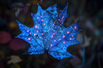 Glowing Leaf: Nature's Night Lights