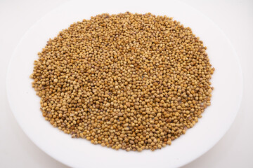 Capture the natural beauty and earthy aroma of fenugreek seeds with this detailed close-up.